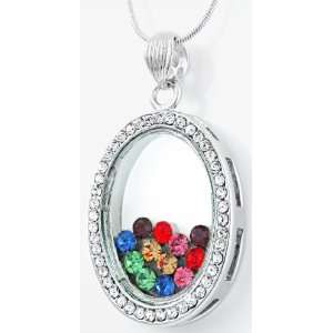   Austrian Crystal Oval Chopard Style Pendant Necklace: Everything Else