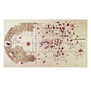  Map of the Old and New Worlds, circa 1500 Art Giclee 