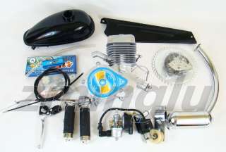 80cc 2 stroke motorized bike engine kit for 24 and up bicycles.