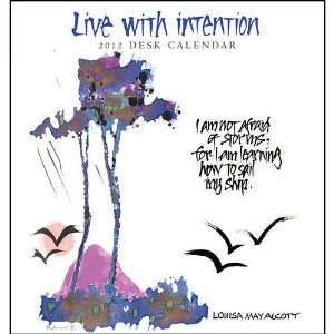  Live with Intention 2012 Easel Desk Calendar Office 