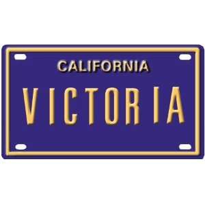   Victoria Mini Personalized California License Plate 