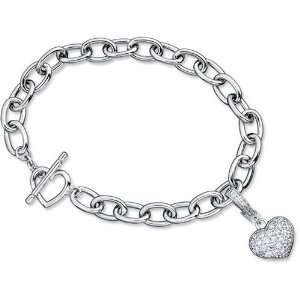  Crislu Pave Heart Bracelet (0.5 ct) CRISLU Jewelry