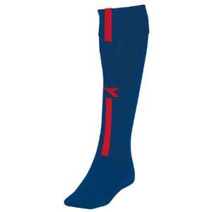 Diadora Azzurri Soccer Socks 197   NAVY/RED M (9 11 INTERMEDIATE 