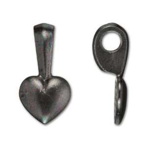    Black Finish Pewter Heart Bail Glue Pad: Arts, Crafts & Sewing