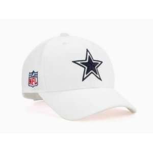  Mens Dallas Cowboys White Basic Wool Logo Cap: Sports 