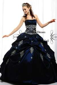 Princess Ball Wedding Bridal Gown Quinceanera Prom Evening Party 