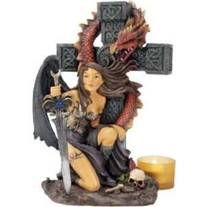  Xoticbrands 9.5 Gothic Battle Dragon Princess Cross 
