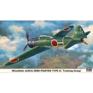  Hasegawa 1/48 Mitsubishi A6M2b Zero Fighter Training Group Model 