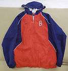 Nike BOSTON RED SOX B Logo Red & Navy Blue Hooded Jacket Youth Large 