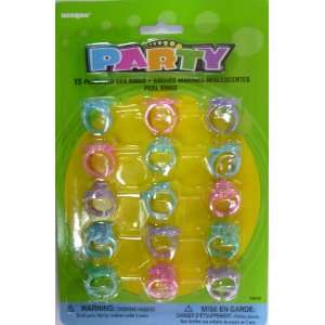  15 Pearlized Sea Rings ( filler party favors ): Toys 