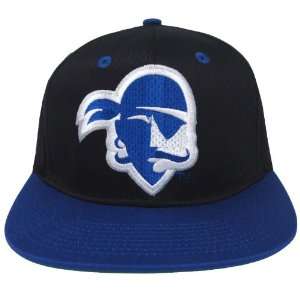 Seton Hall University Pirates Retro 2 Tone Logo Snapback Cap Hat Black 
