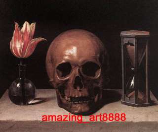 Oil Painting on canvas Still Life with a Skull  