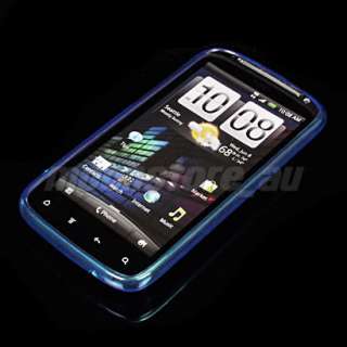 SOFT TPU GEL CASE COVER HTC SENSATION 4G G14 BLUE  