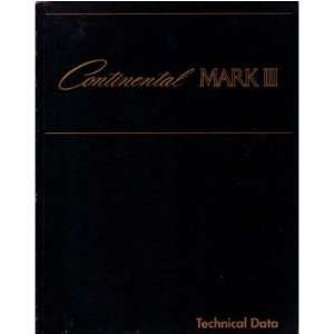    1968 LINCOLN MARK III Shop Service Repair Manual Book: Automotive