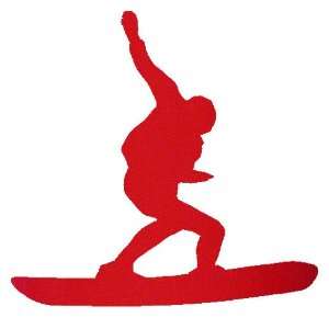  Skydiving SkyBoarding Decal Sticker   Red Automotive