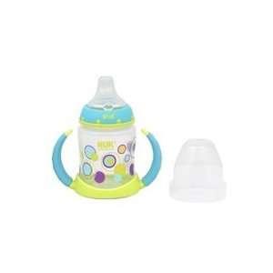  Nuk Trendline Dots Learner Cup w/ SILICONE Spout 6+ Green 