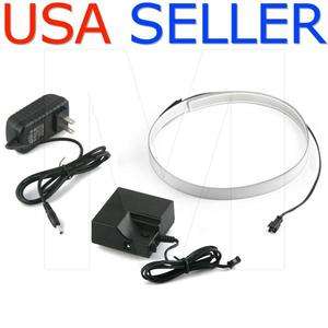   91cm White EL Tape Kit with 9V Battery Pack/Inverter and AC DC Adapter