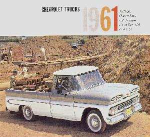 CHEVROLET 1961 Truck Sales Brochure 61 Chevy Pick Up  