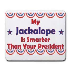 My Jackalope Is Smarter Than Your President Mousepad 