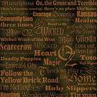 Graphic 45 Wizard Magic of Oz Munchkins Phrases 1S Scrapbooking Paper
