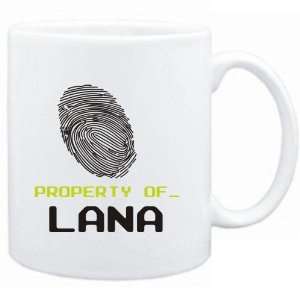 Mug White  Property of _ Lana   Fingerprint  Female Names  