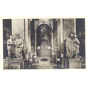    1920s Vintage Postcard La Scala Santa   Rome Italy 