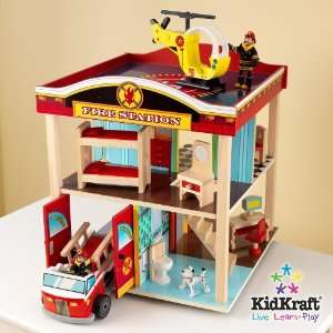  New Fire Station Set in Multi Color   KidKraft Furniture 