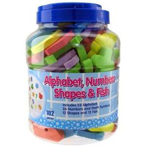    Alphabet, Numbers, Shapes and Fish Bathtub Fun: Toys & Games