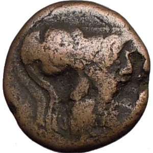   Pamphylia Authentic Rare Genuine Ancient Greek Coin ATHENA Pomegranate