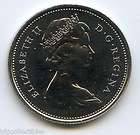 1974 canada 25 cent coin unc 