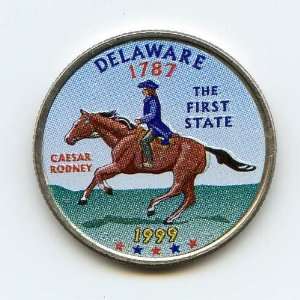  U.S. State Quarters Colorized Delaware 1999 Everything 