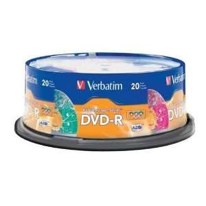   Kaleidoscope 16X DVD R Media 20 Pack in Cake Box