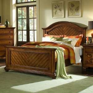  Aden Chestnut Panel Bed Size King