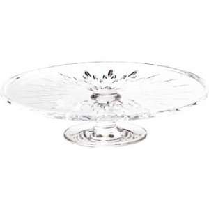 Wedgwood VERA WANG CRYSTAL GIFTWARE DUCHESSE FOOTED CAKE PLATE 