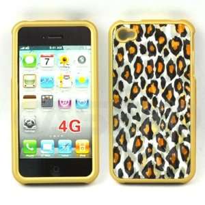  3d Leopard Design Hard Case for Apple Iphone4 Everything 