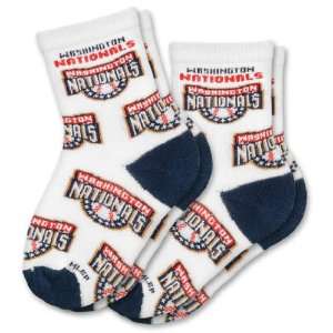  MLB Washington Nationals Kids Infant Socks (2 Pack 