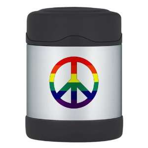    Thermos Food Jar Rainbow Peace Symbol Sign: Everything Else