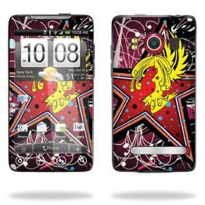   Skin Decal for HTC EVO 4G   Crazy Star Cell Phones & Accessories
