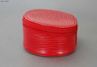 LOUIS VUITTON Jewelry Case Ecrin Bijoux 8 Red Epi Leather Authentic 