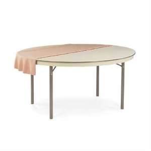  6100 Series 72 Round Folding Table Color: Greystone 