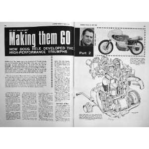   MOTOR CYCLE MAGAZINE 1967 TRIUMPH BROUGH EMERY SIDECAR: Home & Kitchen