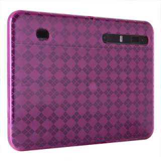 Pink TPU Soft Gel Skin Cover Case For Motorola XOOM WiFi 3G  