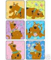 18 SCOOBY DOO GLITTER Stickers Party Favors Supply  