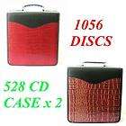 Croc 528 520 CD DVD Metal 3 Ring Storage Binder Case Wallet 1056