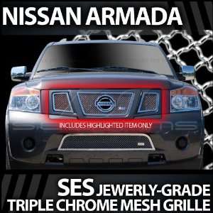  2008 2010 Nissan Armada SES Chrome Mesh Grille (top 