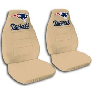  2 Tan New England seat covers for a 2007 to 2012 Chevrolet 