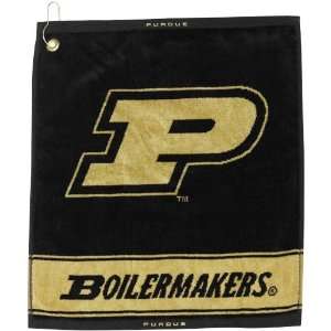 Purdue Boilermakers 18.5 x 16 Woven Jacquard Golf Towel:  