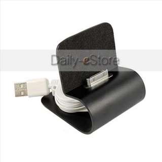   Cradle Station Stand Charger With USB Cable for iPhone 4 4G 4S  