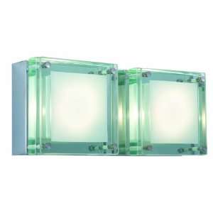  Quattro 1 Light Square Glass Bar (Line Voltage)   Series 