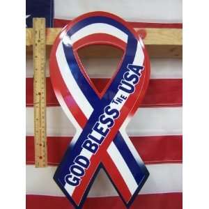  Support Novelty rwb 00252 God Bless The Usa 16 Inch Wooden 